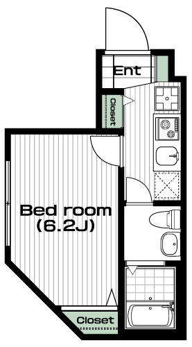 西八王子駅の賃貸 56,000円 間取り図