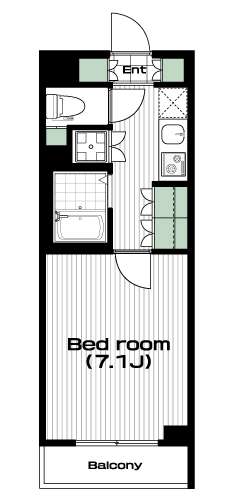 上板橋駅の賃貸 81,000円 間取り図