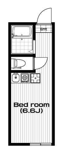 上星川駅の賃貸 44,000円 間取り図