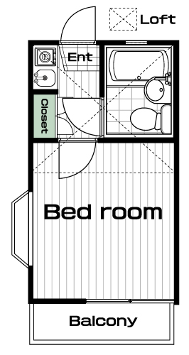 白楽駅の賃貸 38,000円 間取り図