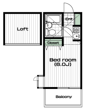 読売ランド前駅の賃貸 34,000円 間取り図