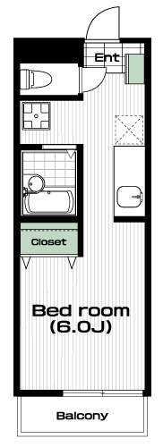 西八王子駅の賃貸 58,000円 間取り図