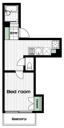 千歳烏山駅の賃貸 69,000円 間取り図