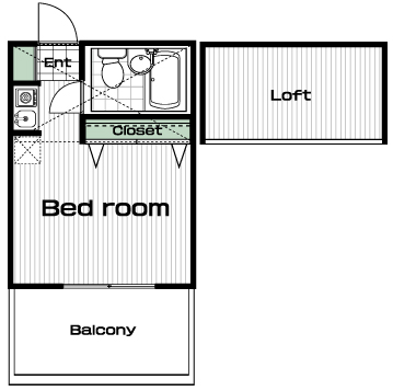 読売ランド前駅の賃貸 34,000円 間取り図