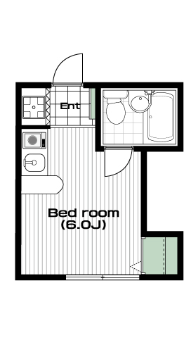 要町駅の賃貸 50,000円 間取り図