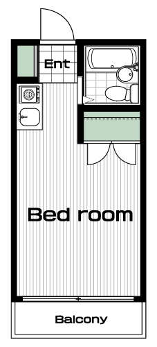 仙川駅の賃貸 45,000円 間取り図