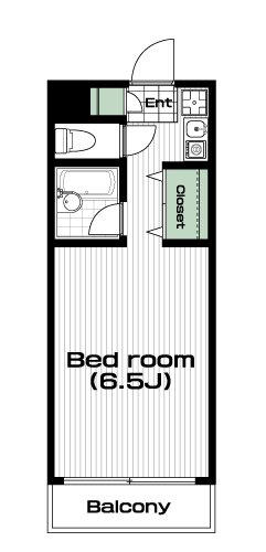 市が尾駅の賃貸 55,000円 間取り図