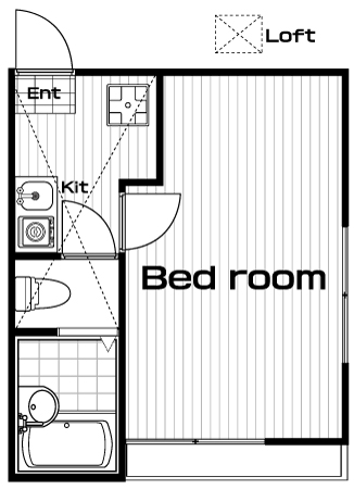 白楽駅の賃貸 57,000円 間取り図