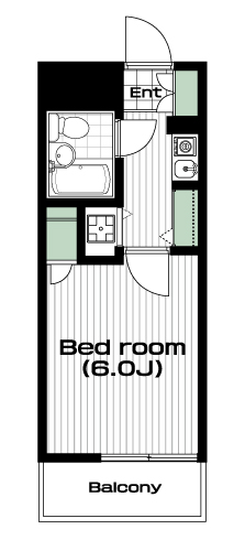 新大塚駅の賃貸 70,000円 間取り図