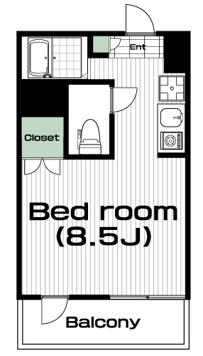 三軒茶屋駅の賃貸 63,000円 間取り図