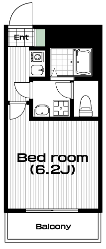 唐木田駅の賃貸 56,000円 間取り図