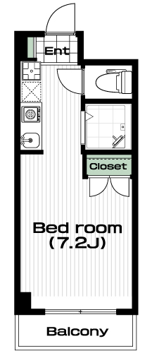三ツ沢上町駅の賃貸 63,000円 間取り図