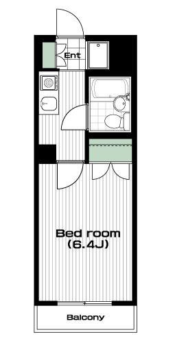 桜台駅の賃貸 67,000円 間取り図