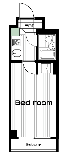 幡ヶ谷駅の賃貸 63,000円 間取り図