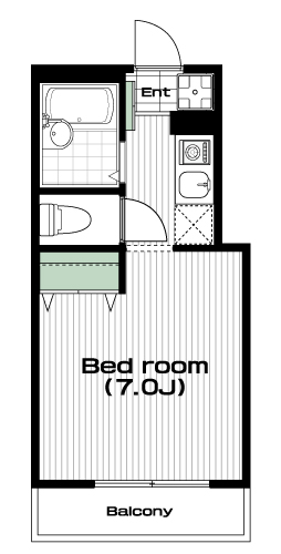 南与野駅の賃貸 46,000円 間取り図