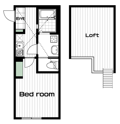 平間駅の賃貸 67,000円 間取り図