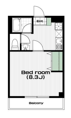 上板橋駅の賃貸 68,000円 間取り図
