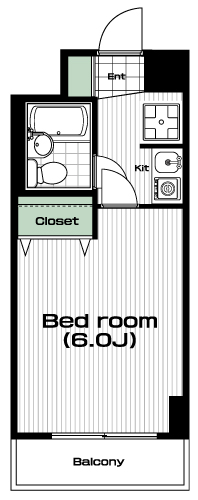 溝の口駅の賃貸 55,000円 間取り図