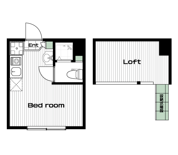 ときわ台駅の賃貸 58,000円 間取り図