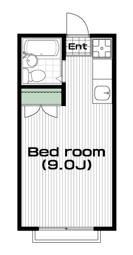 西台駅の賃貸 52,000円 間取り図