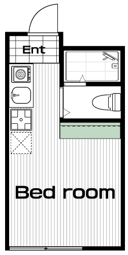 市ケ谷駅の賃貸 70,000円 間取り図