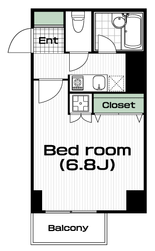 四ツ谷駅の賃貸 85,000円 間取り図