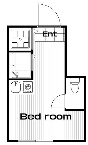 西荻窪駅の賃貸 53,000円 間取り図