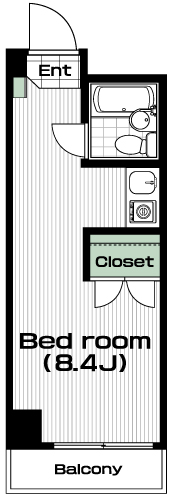 片倉駅の賃貸 36,000円 間取り図