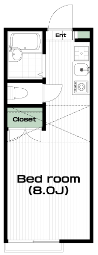 南大沢駅の賃貸 30,000円 間取り図