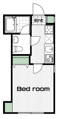つつじヶ丘駅の賃貸 70,000円 間取り図