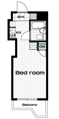 綱島駅の賃貸 49,000円 間取り図