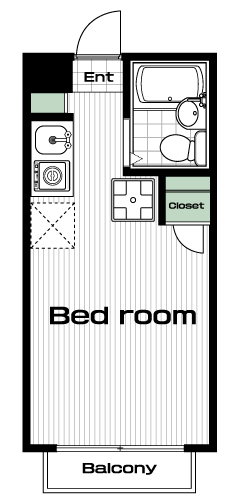 玉川学園前駅の賃貸 30,000円 間取り図