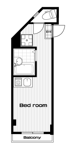 椎名町駅の賃貸 55,000円 間取り図
