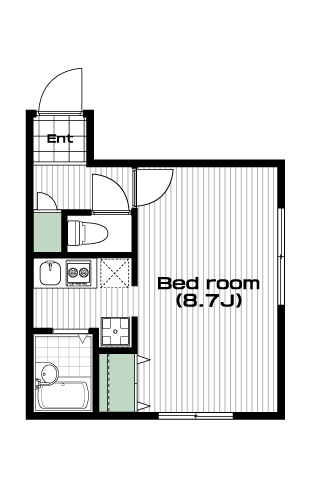 地下鉄赤塚駅の賃貸 70,500円 間取り図