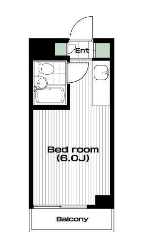 新大塚駅の賃貸 66,000円 間取り図