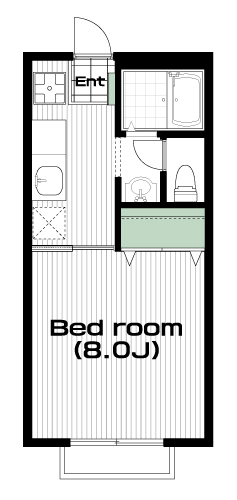 要町駅の賃貸 60,000円 間取り図