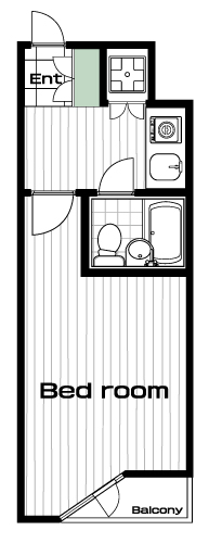明大前駅の賃貸 57,000円 間取り図