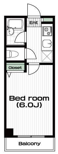 田無駅の賃貸 58,000円 間取り図