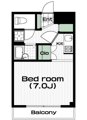 東松原駅の賃貸 80,000円 間取り図
