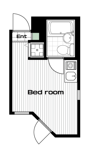 成増駅の賃貸 46,000円 間取り図