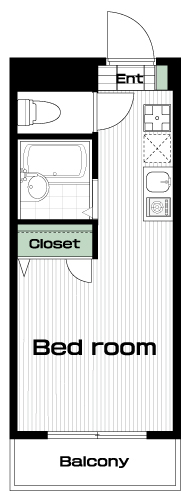 西八王子駅の賃貸 50,000円 間取り図