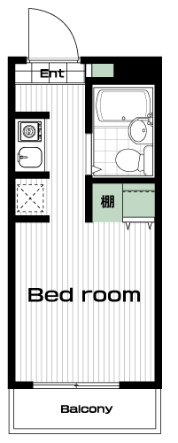 中野駅の賃貸 61,000円 間取り図