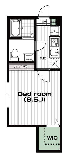 柿生駅の賃貸 72,000円 間取り図