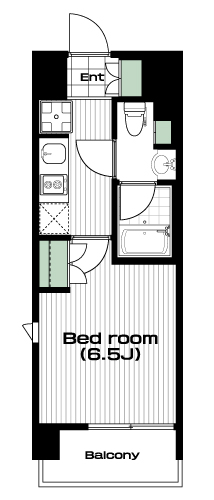 板橋駅の賃貸 94,000円 間取り図