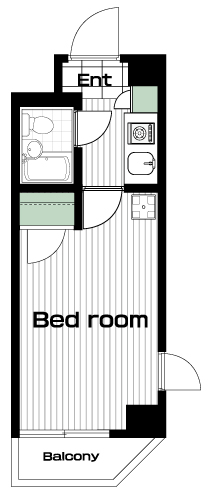 幡ヶ谷駅の賃貸 63,000円 間取り図