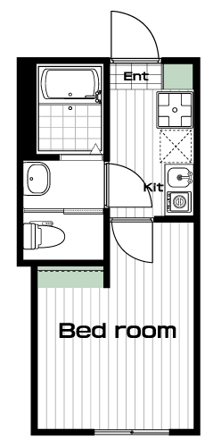 生田駅の賃貸 59,000円 間取り図