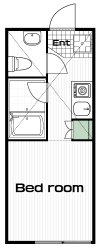 代田橋駅の賃貸 72,000円 間取り図