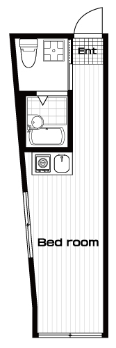 武蔵境駅の賃貸 64,000円 間取り図