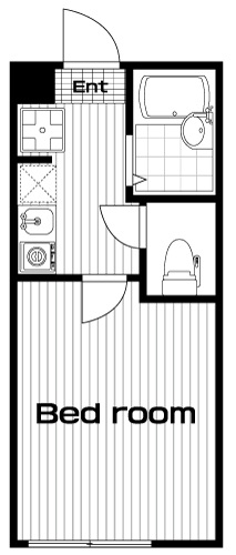 国分寺駅の賃貸 58,000円 間取り図