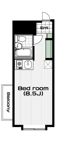 梅ヶ丘駅の賃貸 65,000円 間取り図